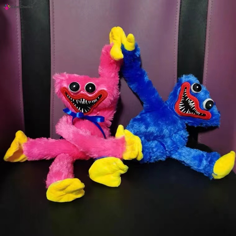 40CM Poppy playtime Huggy Wuggy Đồ chơi Búp bê sang trọng, con búp bê, Bông PP, Búp bê trò chơi kinh dị đồ chơi màu xanh dương