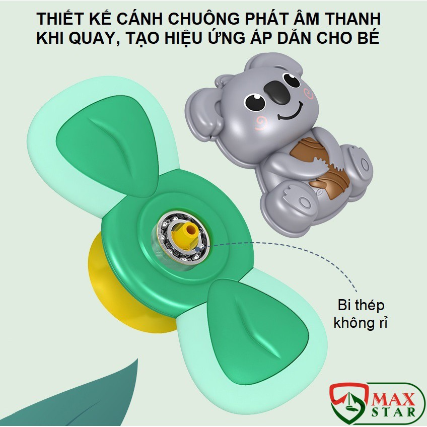 Bộ đồ chơi con quay dán tường phát âm thanh cho bé cao cấp Bộ đồ chơi cho bé Bộ đồ chơi spiner con quay 2 cánh cho bé ✅