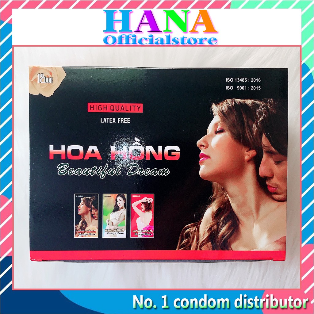 Bao cao su hoa hồng ❤️FREESHIP❤️ sản phẩm kế hoạch hóa gia đình hộp 120 cái