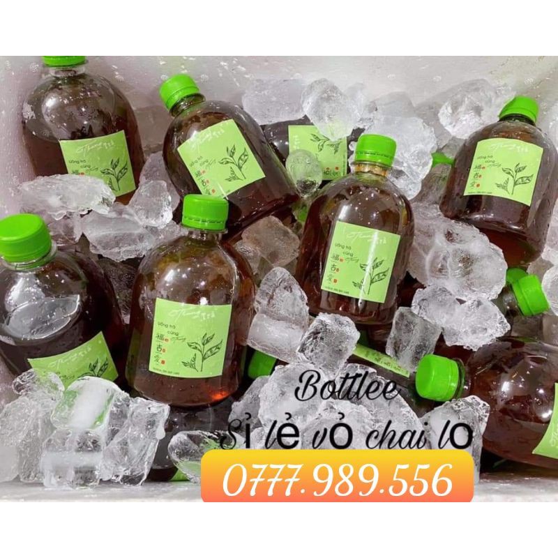 Chai nhựa Tròn Lùn 500ml - Chai Nhựa Trà Sữa-Đã Kèm Nắp