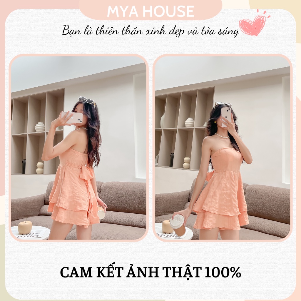 Set Đầm Cúp Xanh Mint Đen Hồng Áo khoác trắng MYA HOUSE