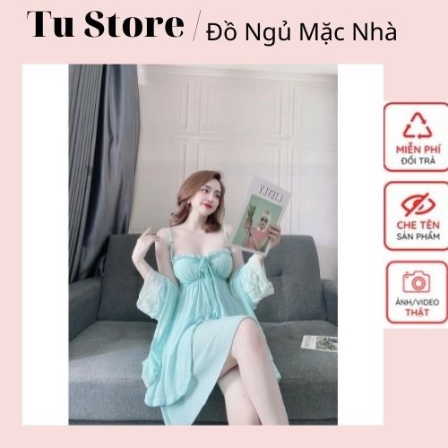 Váy ngủ bigsize sexy gợi cảm, Đầm ngủ 2 dây Lụa Siêu Xinh và đẹp dành cho phái đẹp