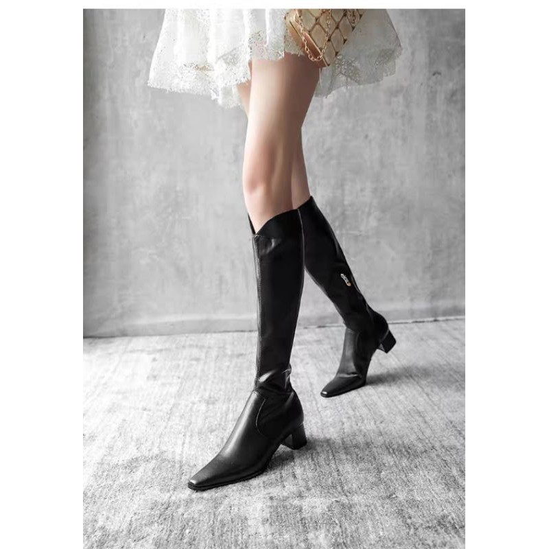 Bốt cao bồi mũi nhọn form ôm cao cấp hàng Quảng Châu kèm hình thật