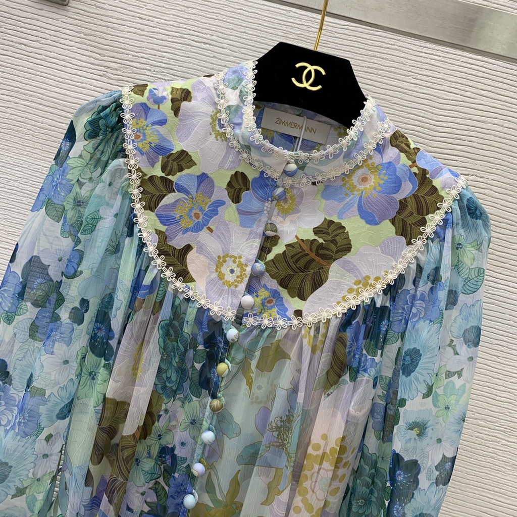 Đầm nữ thời trang cao cấp Zimmerman thiết kế mẫu hoa, phong cách điệu đà, nữ tính