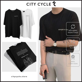 Áo thun nam nữ Midnight City Cycle - Áo thun tay lỡ Unisex form rộng Local Brand