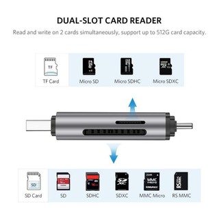 Đầu đọc thẻ SD, TF cổng Type C, USB 3.0 Ugreen 50706