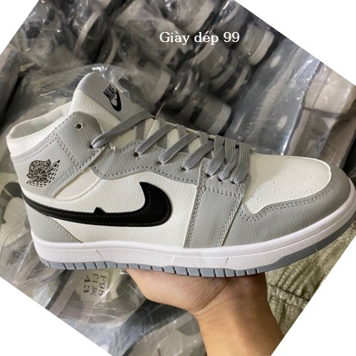 Giày Jordan cổ cao , giày nam jd màu đen trắng, đỏ, xám hàng chuẩn đẹp y hình năm 2021 | BigBuy360 - bigbuy360.vn