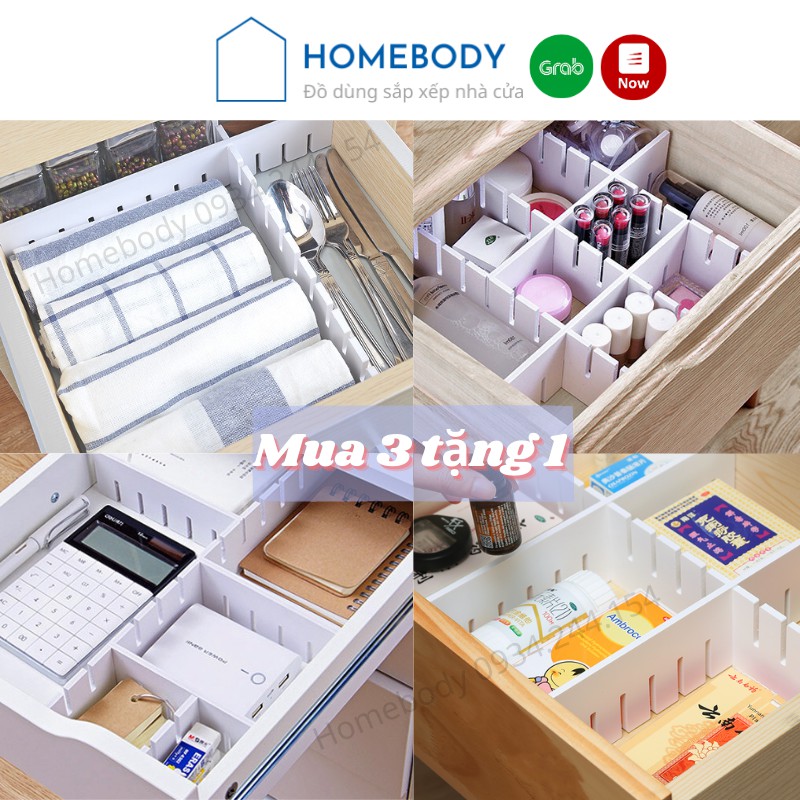 Hộp Ngăn Kéo Lắp Ráp Các Thanh HOMEBODY Có Nhiều Kích Thước Phù Hợp