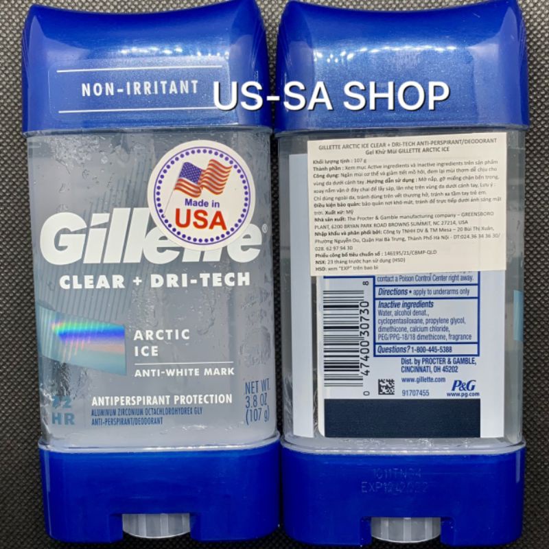 MẪU MỚI 2021 Lăn khử mùi dạng gel Gillette Arctic ice