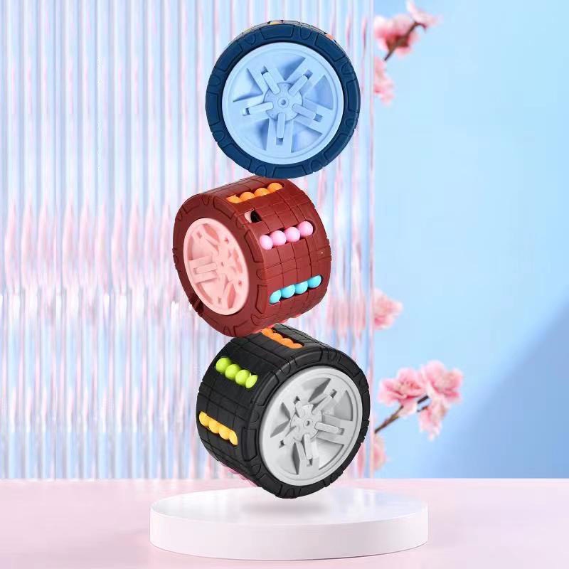Rubik Hạt Đậu Biến Thể Hình Bánh Xe - Rubik Magic Bean Spinner Con Quay Đồ Chơi Rèn Luyện Trí Tuệ Cho Bé