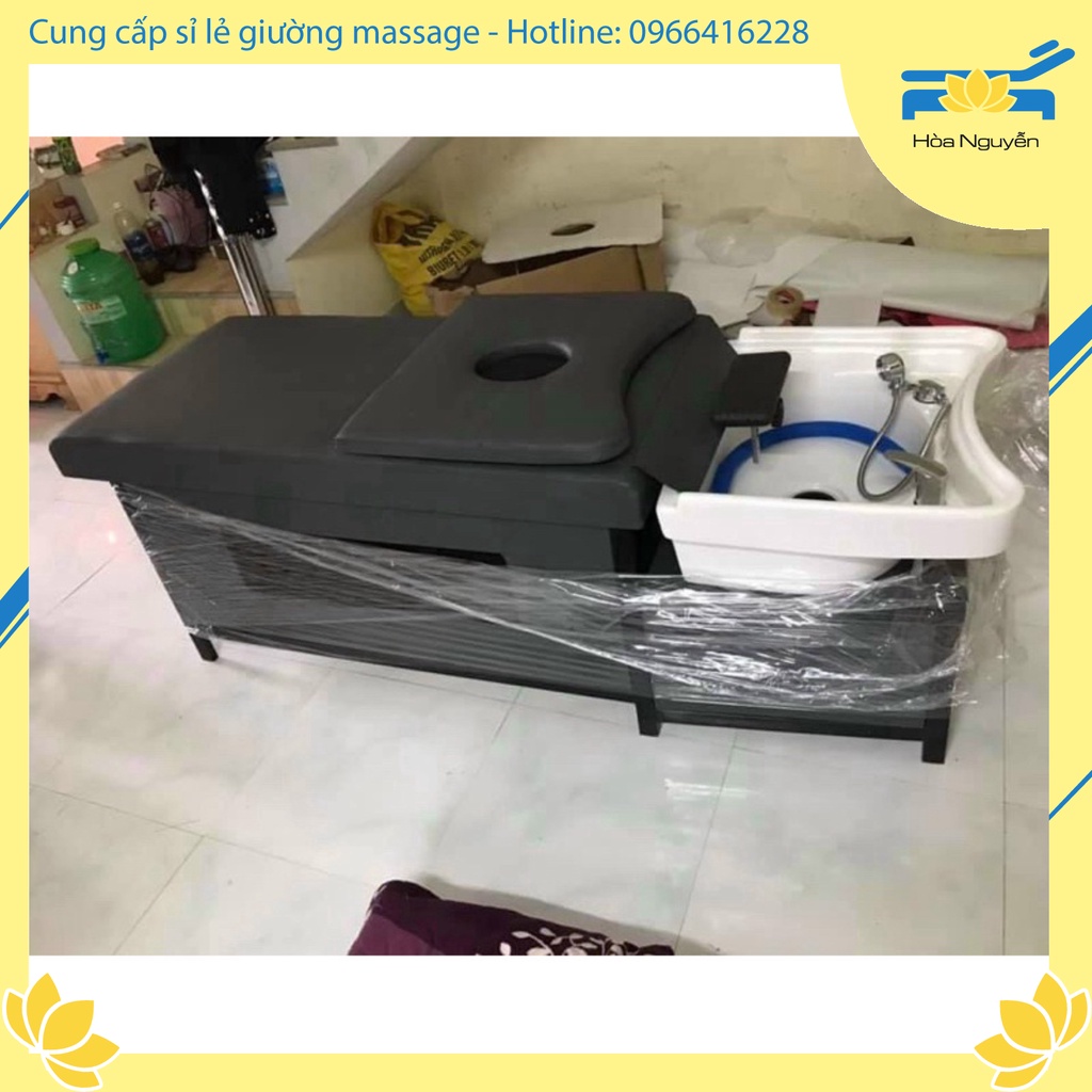 Giường gội bồn nhựa 2in1, bền chắc