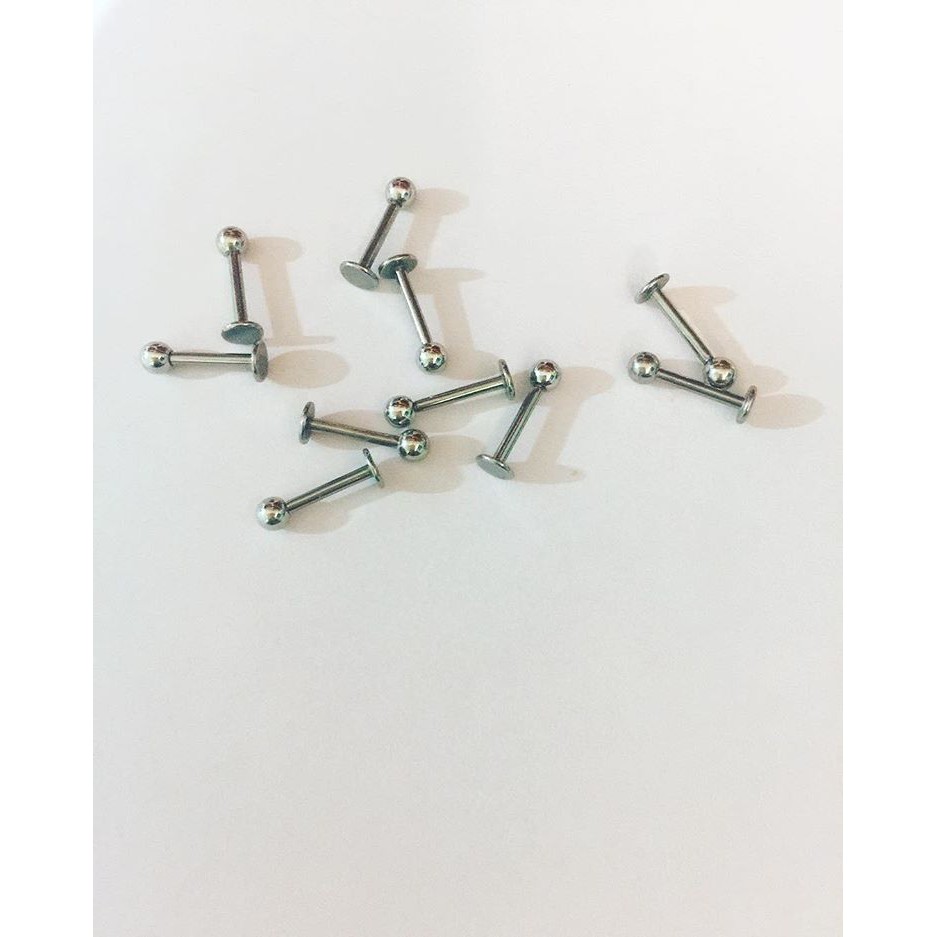 Combo 50 khuyên xỏ môi cơ bản kèm 50 kim xỏ (có thể mix size 12-13-14-15-16-17-18G)