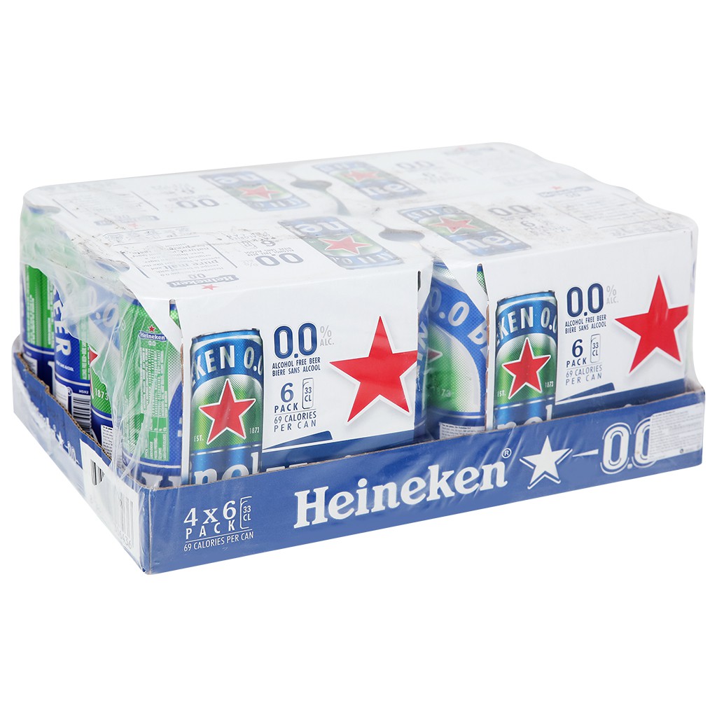 Lốc 24 lon Heineken 0.0 (330ml/lon)