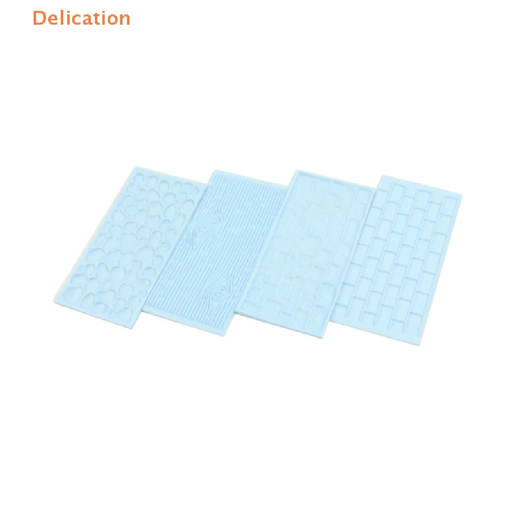 Set 2 Khuôn Làm Bánh Hình Bức Tường Gạch Lát Trang Trí Nhà Bếp
