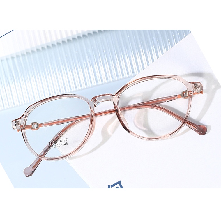 Gọng kính vuông tròn BEOMALL nhiều góc cạnh trên dưới tinh tế siêu đẹp và thời trang nhiều màu sắc 8177