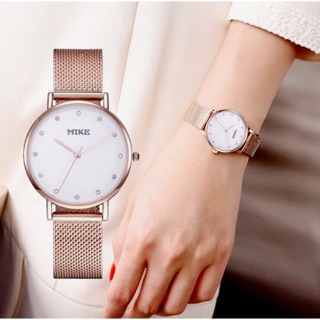 Đồng hồ nữ Mike chính hãng dây lụa cực đẹp chống nước