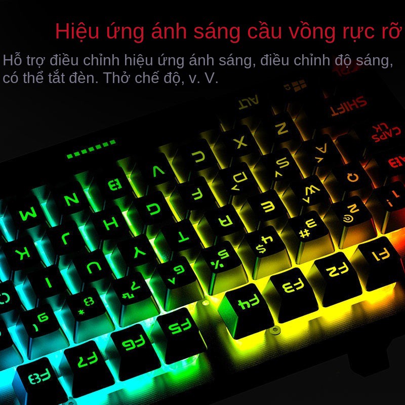 Bộ bàn phím và chuột thao tác Silver Eagle K002 có dây usb máy tính notebook game ăn gà