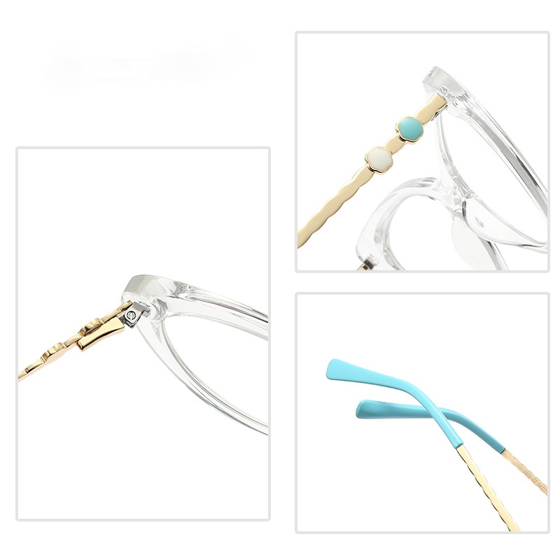 Mắt Kính Gọng Kim Loại Tr90 Thời Trang Cao Cấp Cho Nữ