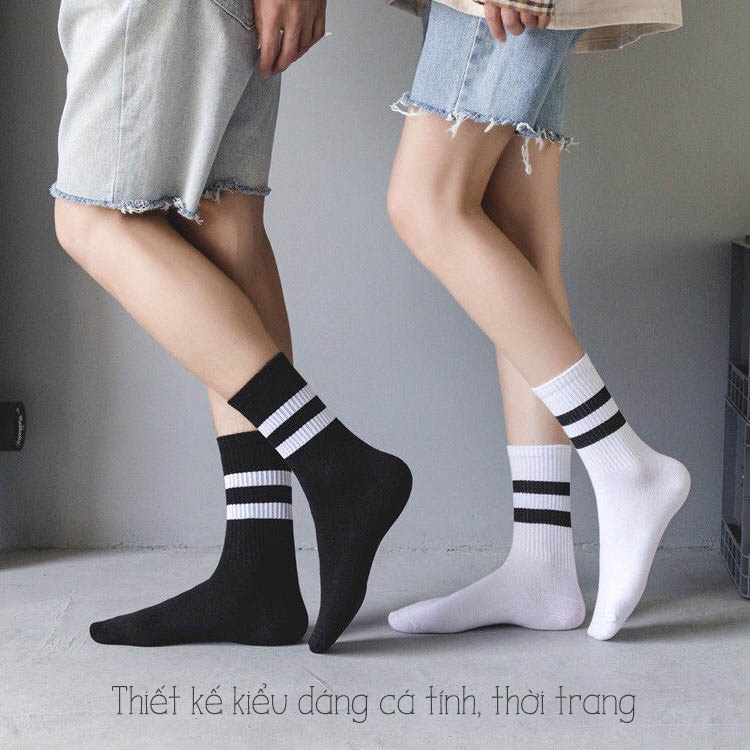 Tất vớ nam nữ cổ cao chất vải dày dễ phối đồ, phong cách teen - Sope Shop