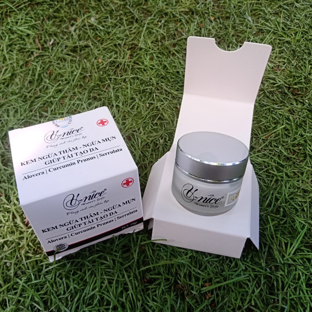 KEM NGỪA THÂM, NGỪA MỤN, GIẢM MỤN, GIÚP TÁI TẠO DA V-NICE 15GR