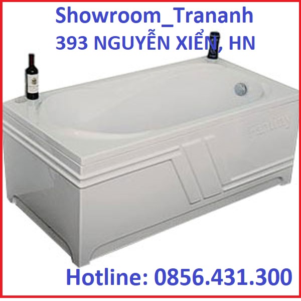 BỒN TẮM NHỰA FANTINY 1.5M MBL150S/ MBR150S, BỒN TĂM NẰM CHÂN INOX, CÓ YẾM.