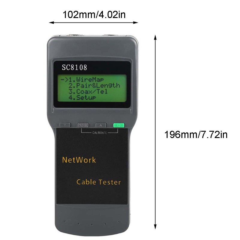 Thiết Bị Kiểm Tra Mạng Lan Điện Thoại Mạng Màn Hình Lcd Sc8108 Rj45 Cat5E Cat6