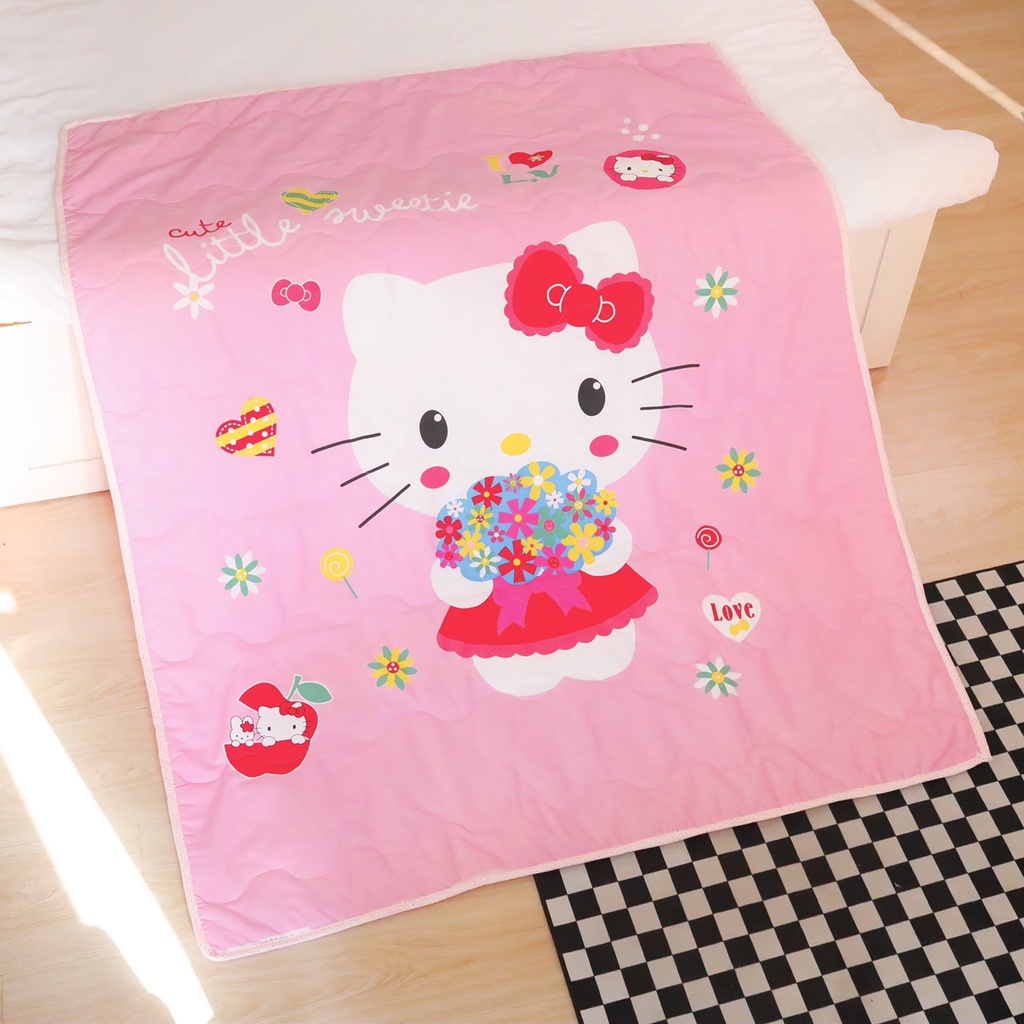 Chăn Cho Bé Chăn Cotton Hàn Tặng Kèm Gối Cho Bé Đi Học Chất Liệu Cotton Hàn Không Xù Không Phai