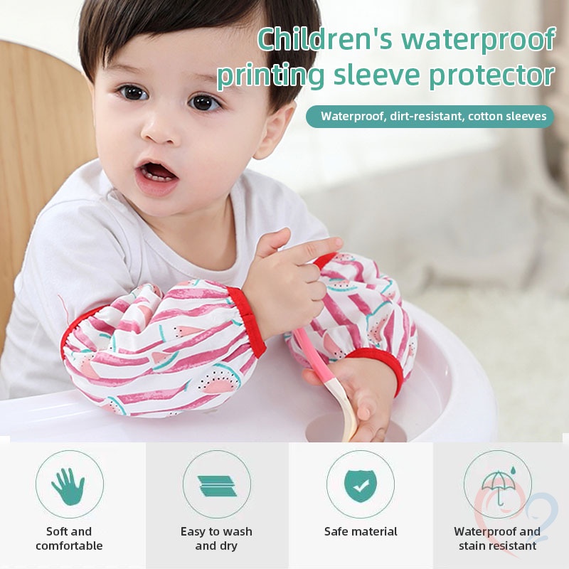 Găng Tay Cotton Mềm Mại Co Giãn Chống Gió Chống Nước Chống Bẩn Thoải Mái Cho Bé Trai Và Bé Gái