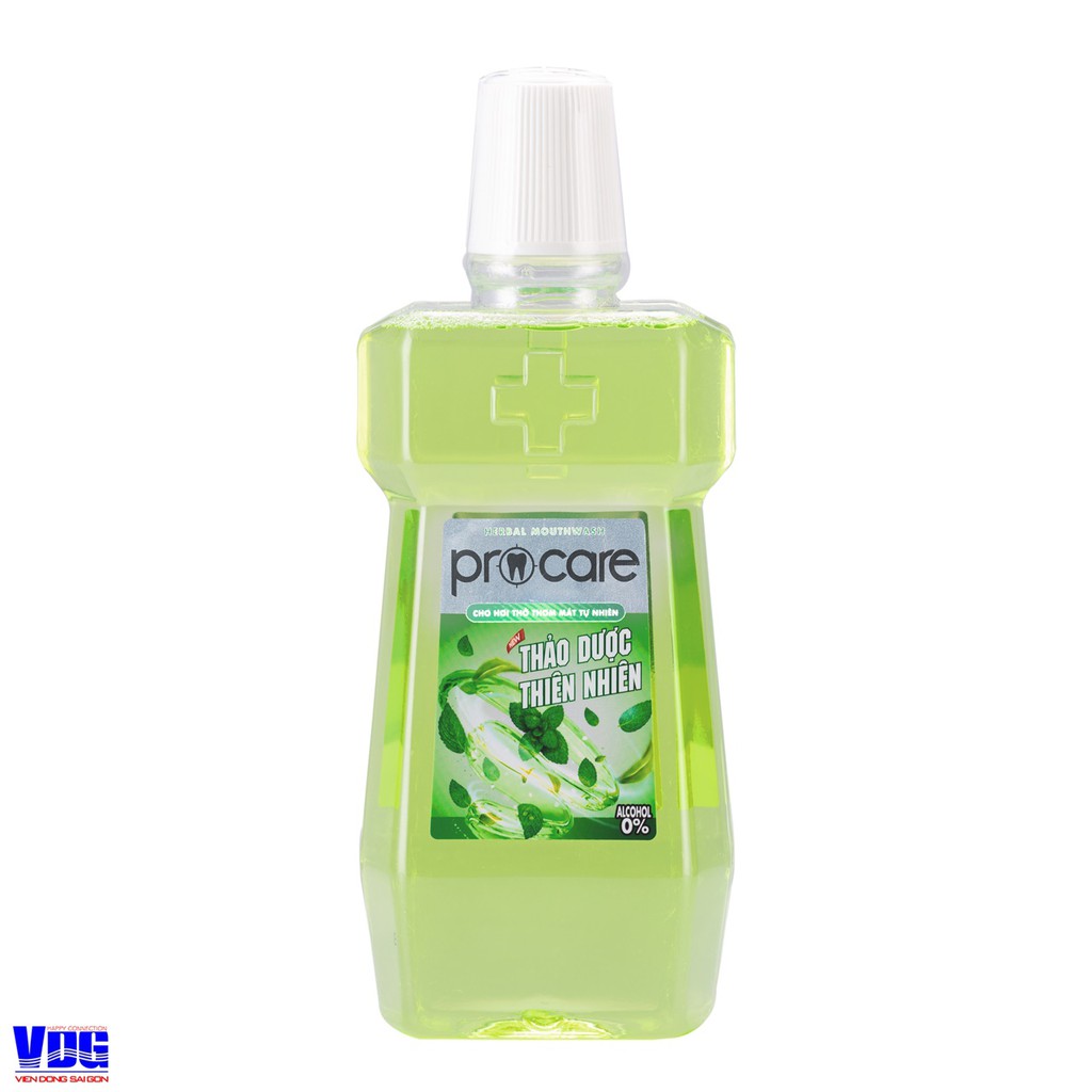 [Giá từ nhà máy] Nước súc miệng Thảo dược thiên nhiên Procare 500ml