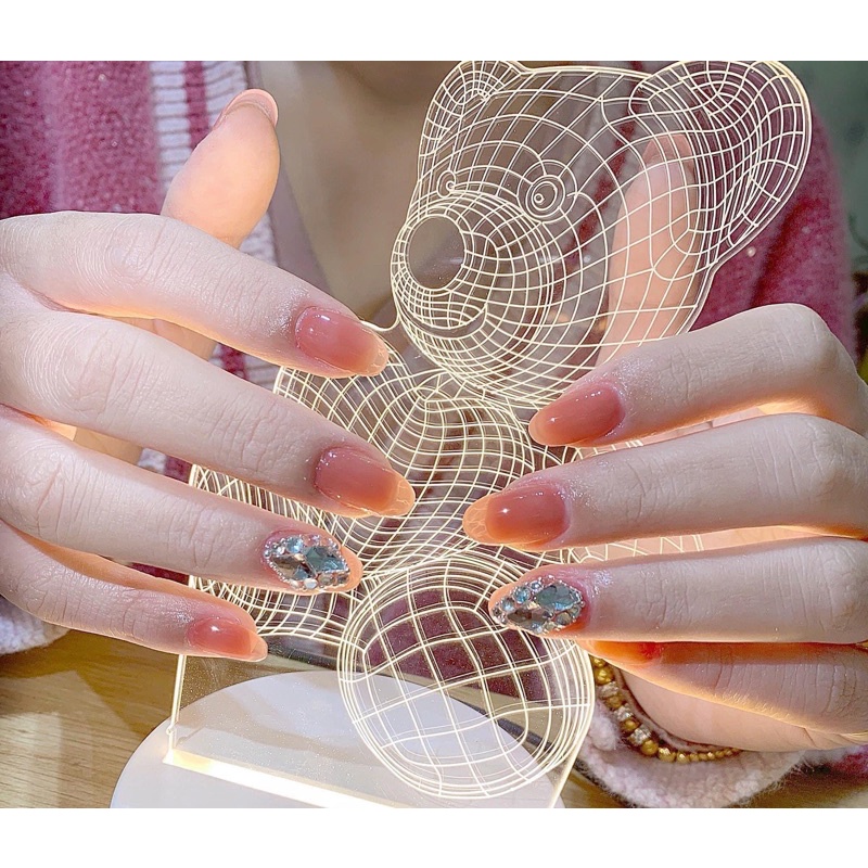 Đèn led 3D hình gấu chụp ảnh trang trí nail
