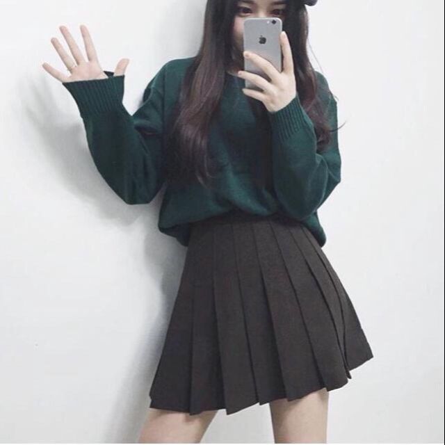 Chân váy xếp ly hàn