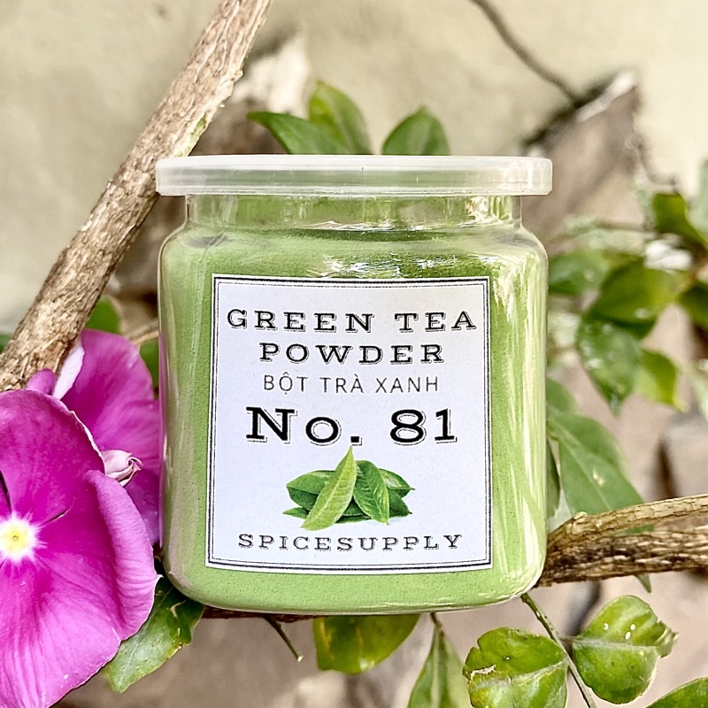 Green Tea powder - Bột trà xanh Thái Nguyên nguyên chất SPICESUPPLY Hũ 120ml