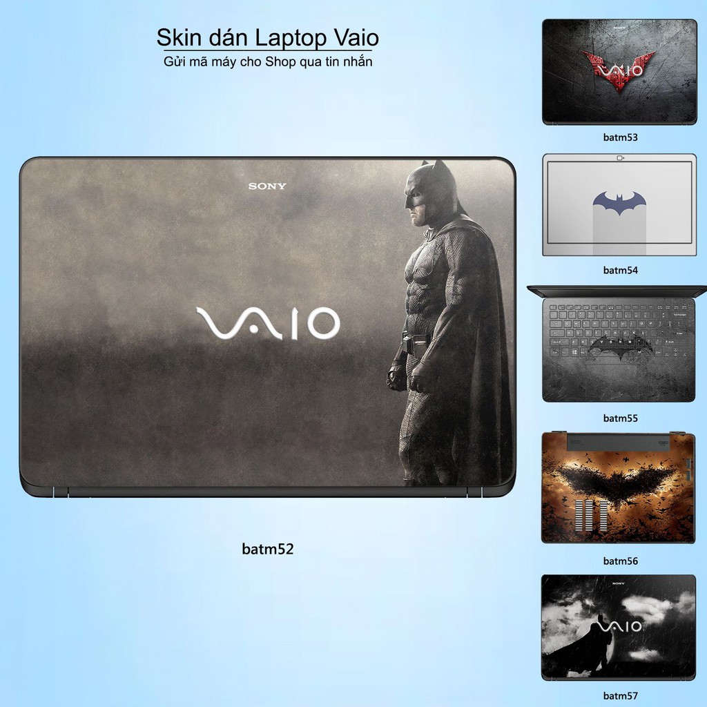 Skin dán Laptop Sony Vaio in hình Người dơi _nhiều mẫu 3 (inbox mã máy cho Shop)