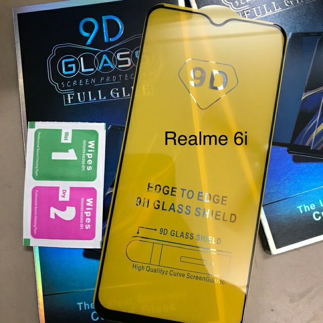 Kính cường lực Full màn Full keo 9D oppo realme 6i