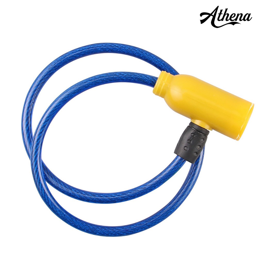 Ổ Khóa Dây Thép An Toàn Chống Trộm Cho Xe Đạp Kèm 2 Chìa Khóa