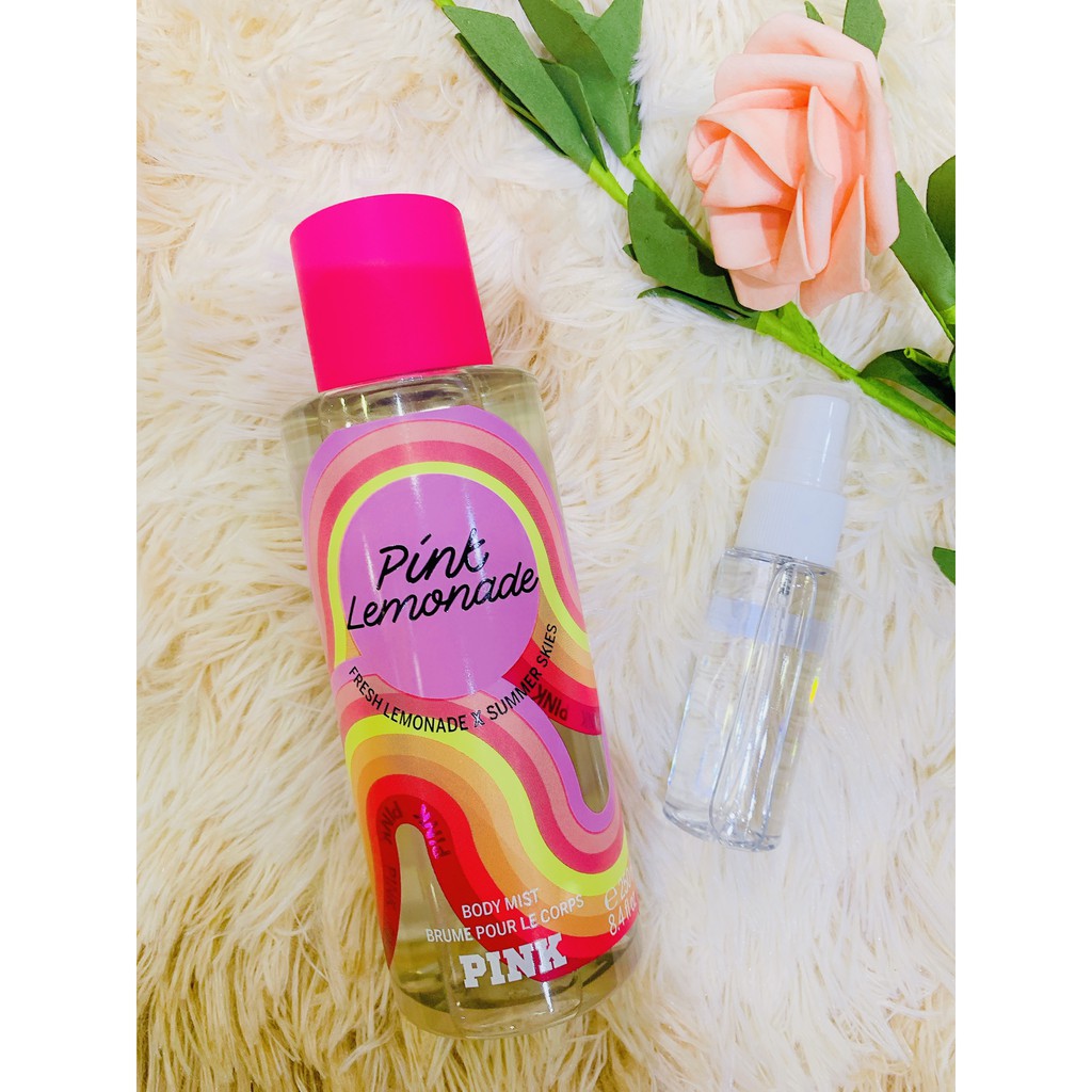 [Bill Mỹ] { Tester 30ml } Xịt thơm toàn thân PINK Victoria Secret Pink Lemonade
