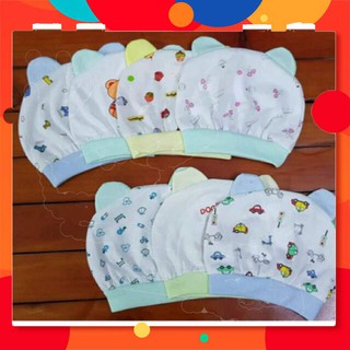 3 Mũ chụp cotton cho bé sơ sinh