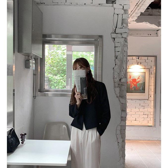 Áo Khoác Suit Trơn Màu Đơn Giản Dành Cho Nữ 37267