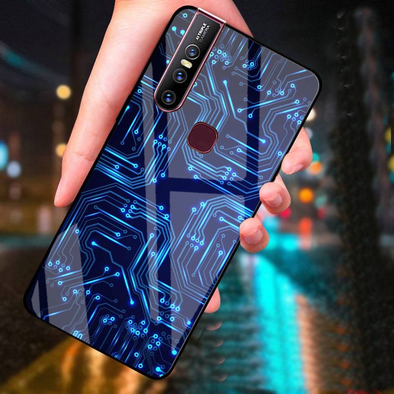 Ốp Lưng VIVO V15  mặt kính cường lực cao cấp thiết kế riêng