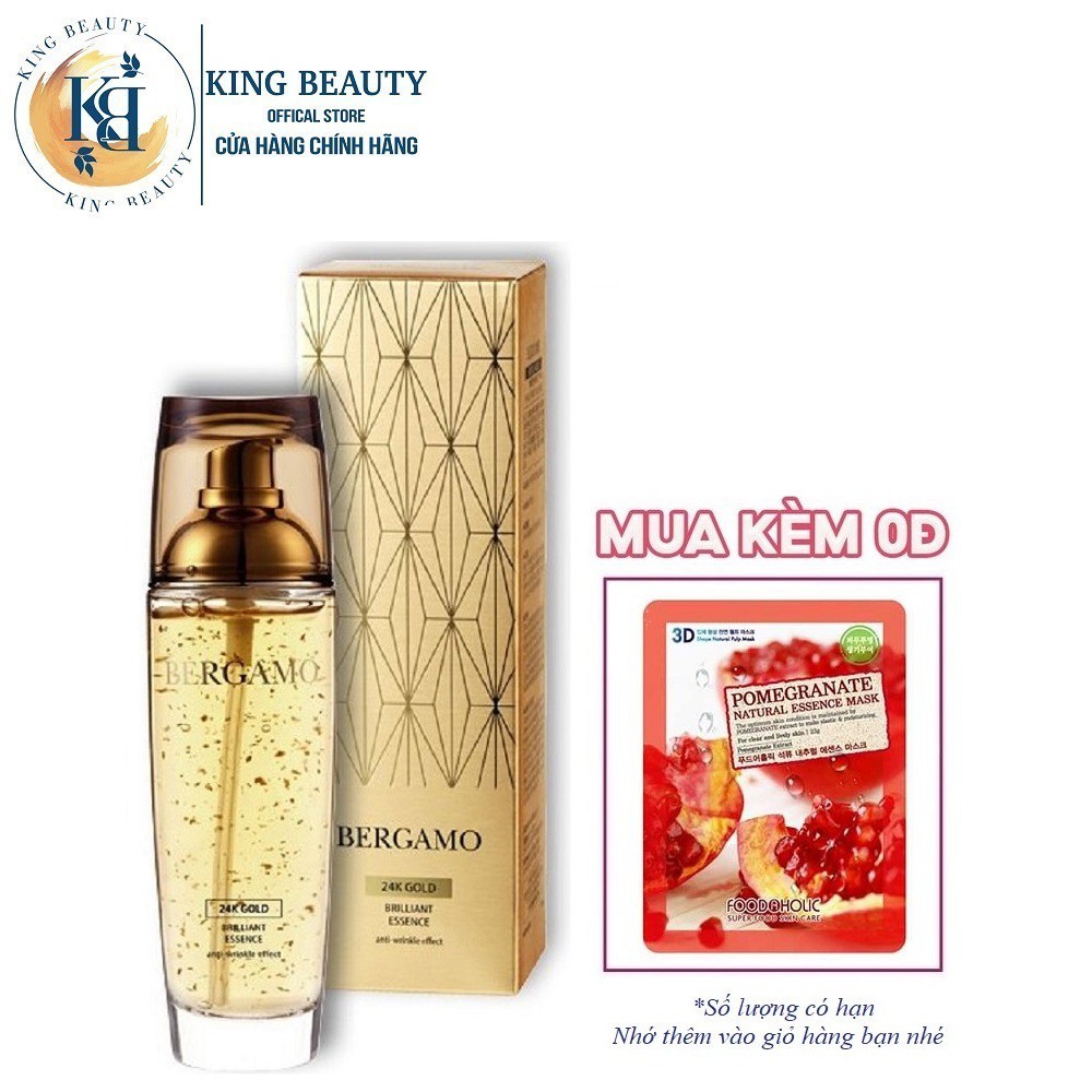 Tinh Chất Dưỡng Da Chống Lão Hóa , Mờ Thâm BERGAMO 24K Gold Brilliant Essence 110ml