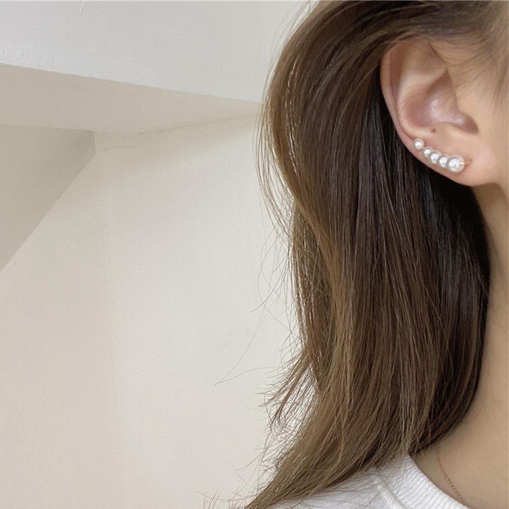 Khuyên Tai Dạng Kẹp Họa Tiết Hình Học Phong Cách Vintage Thanh Lịch Cho Nữ