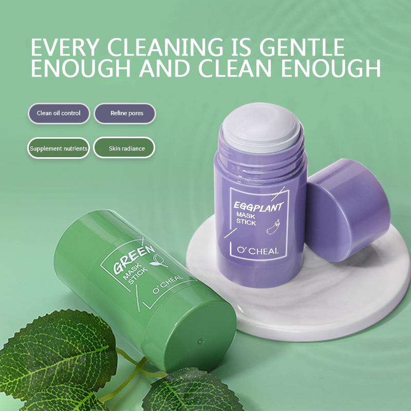 [NEW DESIGN] Mặt nạ sạch Beauty Skin Green Tea Clean Face Mask Stick Làm sạch lỗ chân lông Bụi bẩn Dưỡng ẩm Dưỡng ẩm làm trắng da mặt RTS