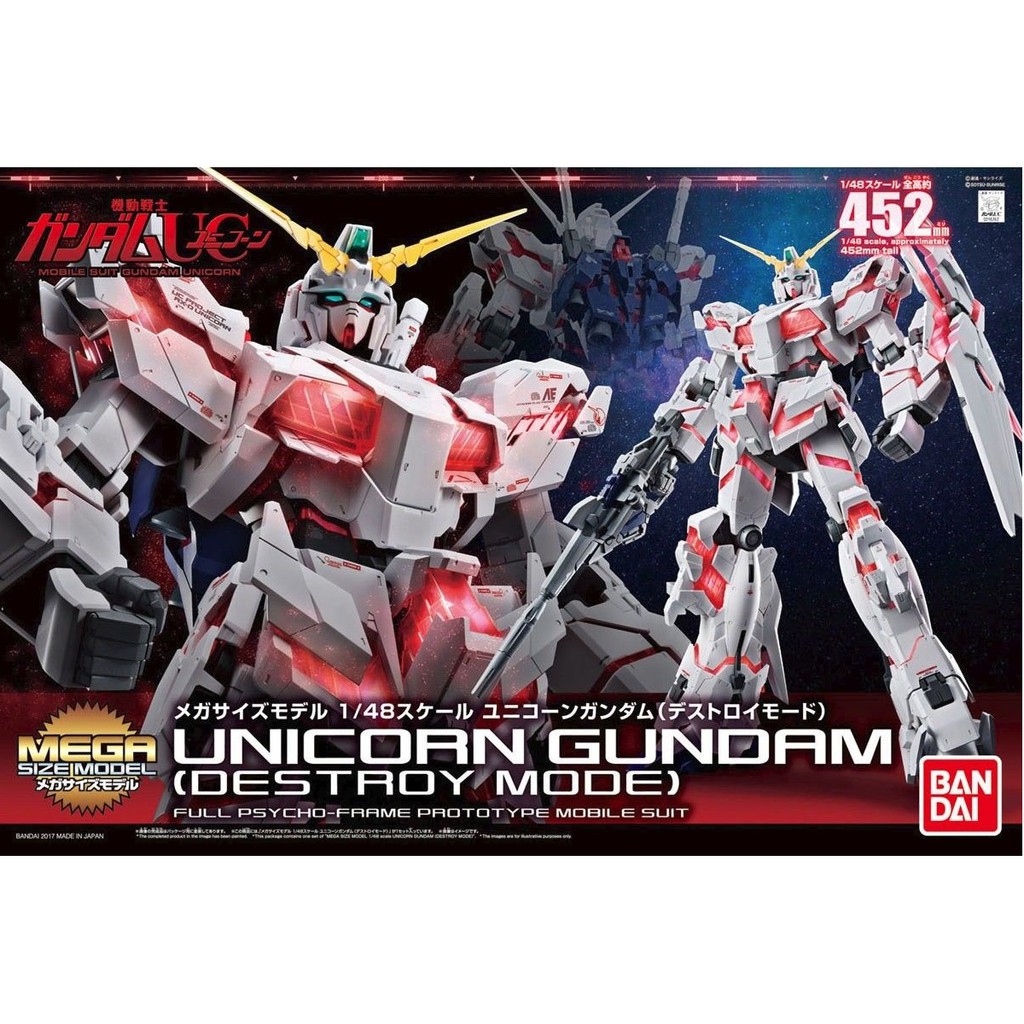 [ FREESHIP ] MÔ HÌNH GUNDAM BANDAI 1/48 MEGA SIZE UNICORN GUNDAM RX-0 SERIE GUNDAM U.C