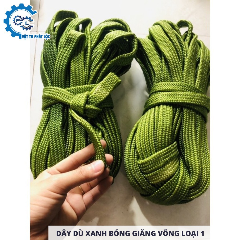 Dây dù xanh bóng loại 1 - Dây dù giăng võng
