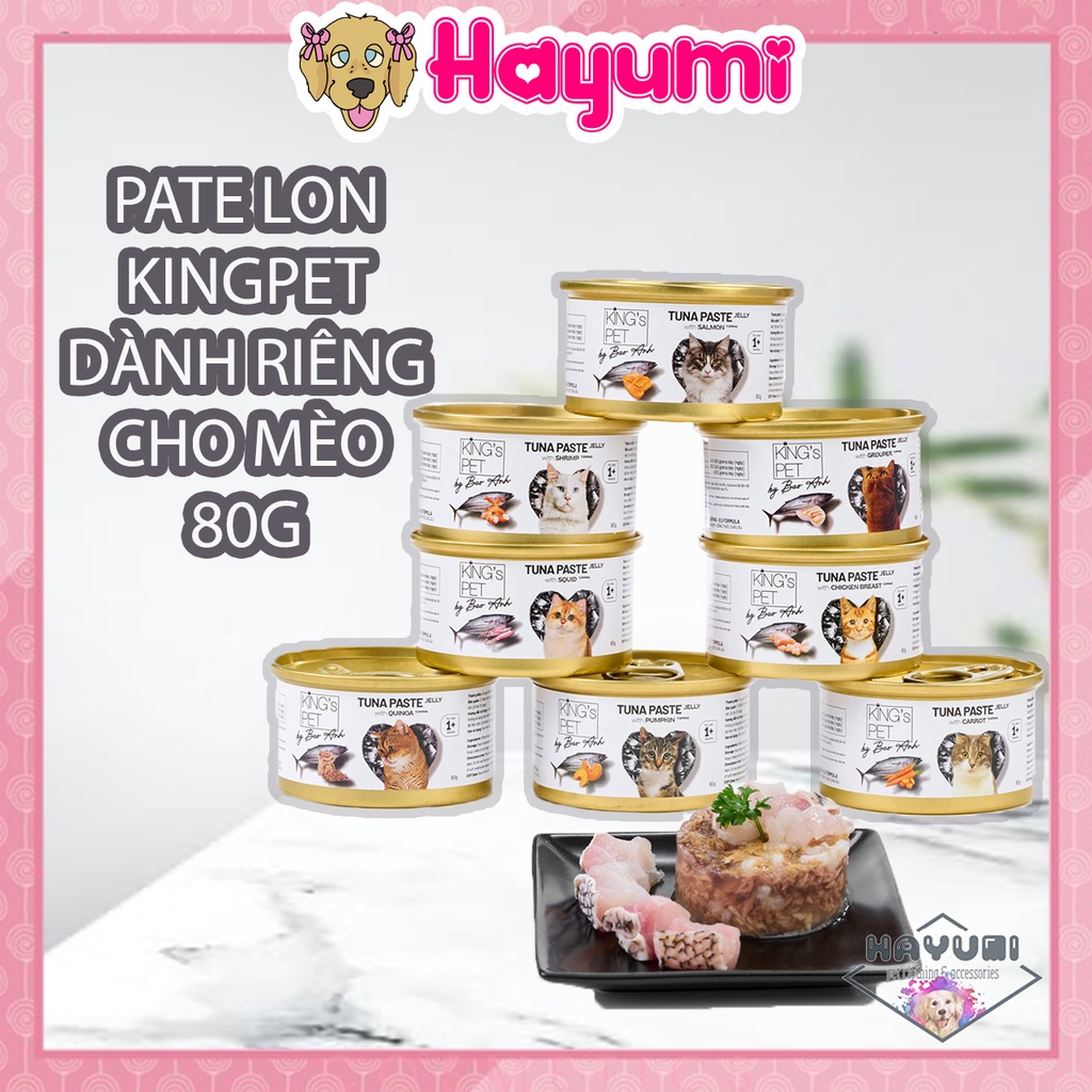 PATE LON KING PET BY BẢO ANH DÀNH CHO MÈO 80G - HAYUMI