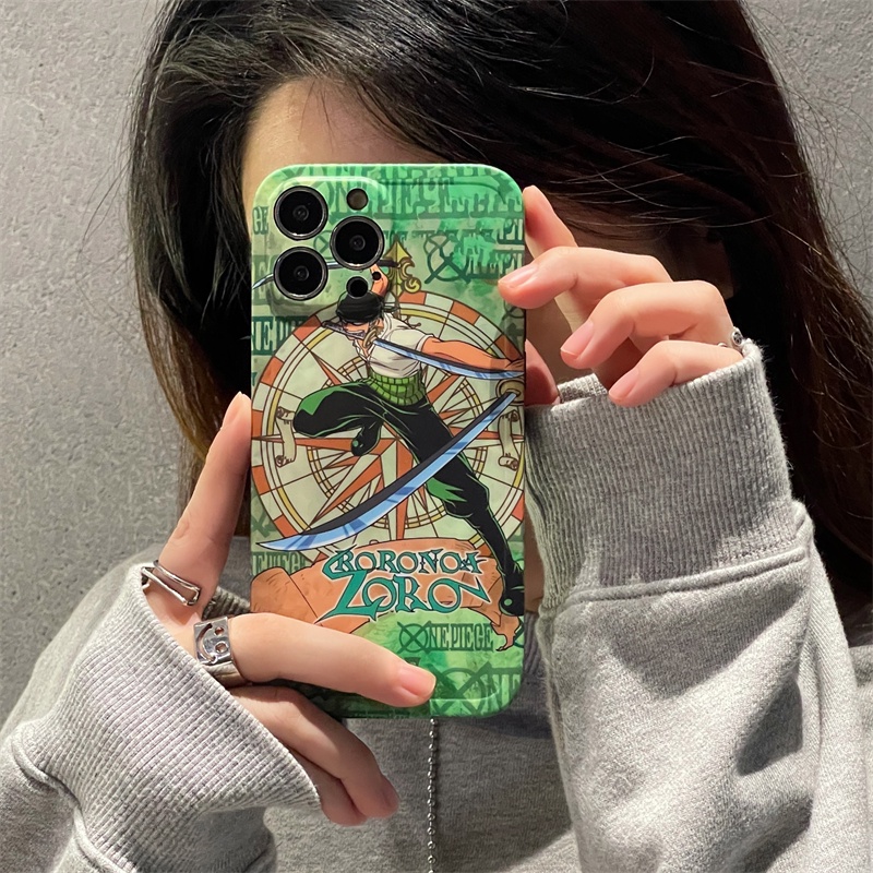 Ốp Điện Thoại TPU Họa Tiết One Piece Roronoa Zoro Cho iPhone 11 Pro Max X XS Max XR 12 Pro Max 13 Pro Max 14 Pro Max