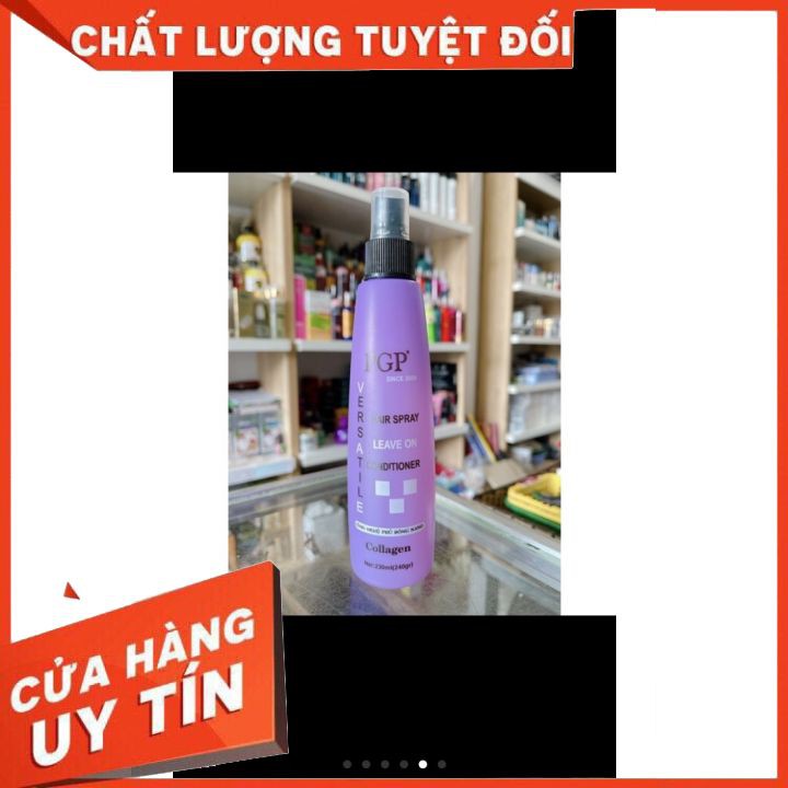 nước dưỡng sữa dương tóc XỊT DƯỠNG TÓC PGP 250ML  (màu tím mẫu mới) HÀNG CHÍNH HÃNG  dưỡng ẩm ,làm mềm mùi thơm dễ chịu