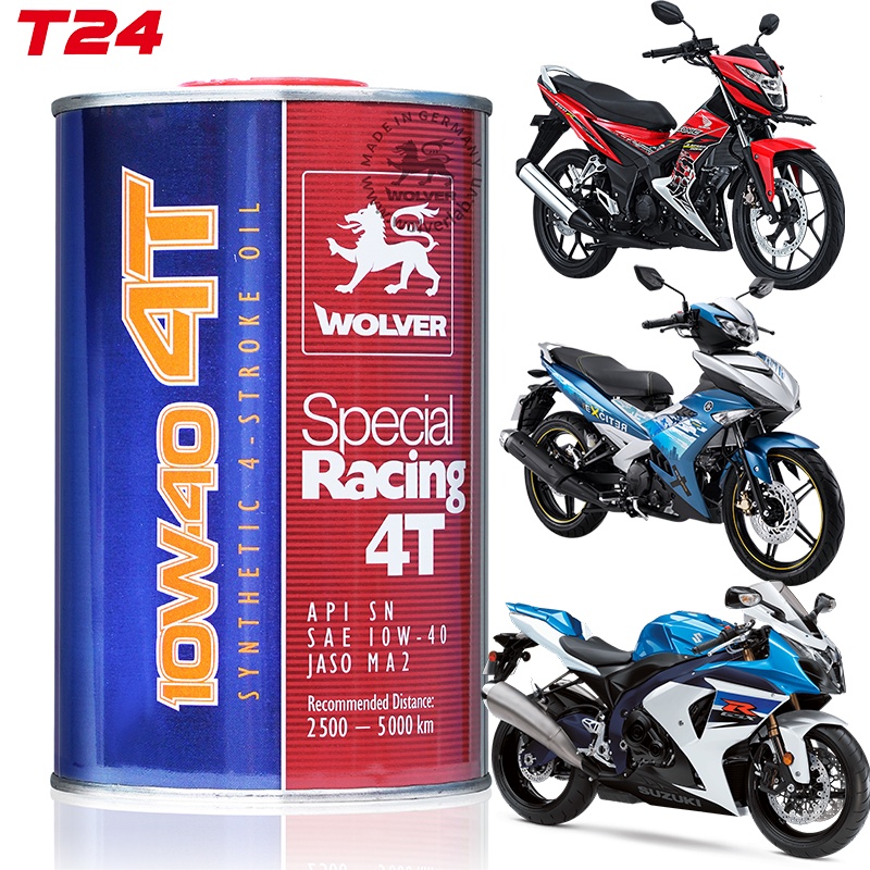Dầu nhớt WOLVER SPECIAL RACING 10W40 SN LON 0.8L