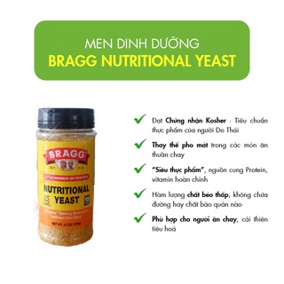 Men dinh dưỡng Bragg 127 gam [Hữu cơ] [Có sẵn] [Ảnh thật] [Chính hãng]