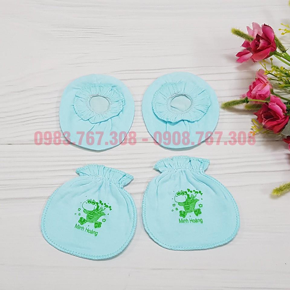 Set Bao Tay Chân Chun Cho Bé Sơ Sinh - Đủ Màu Cho Bé Trai Bé Gái - BTT00590